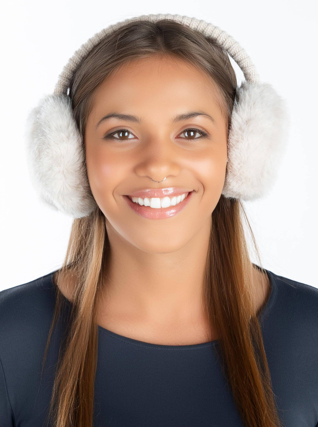 Adjustable Earmuffs - Faux Mink Fur