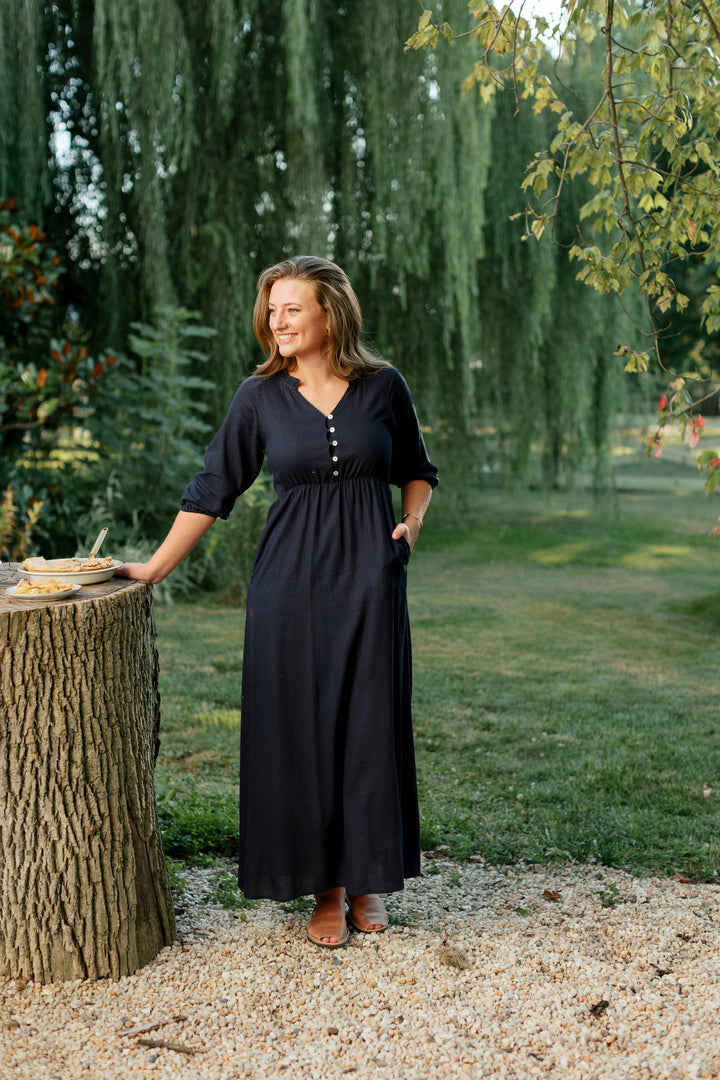 'Kenzi' Ruffle Detail Maxi Dress