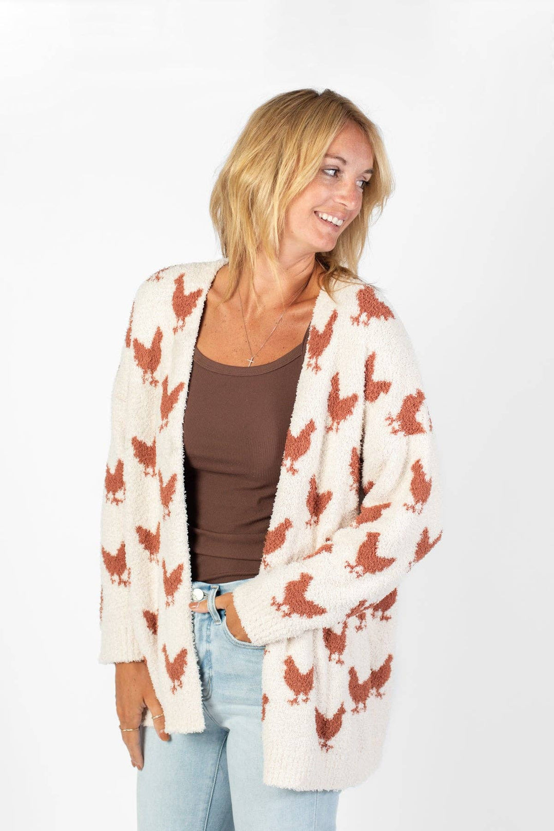 Western Chicken Luxe Cardigan