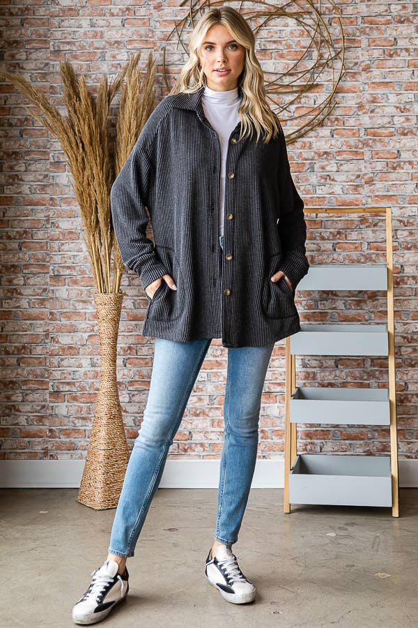 Ribbed Shacket