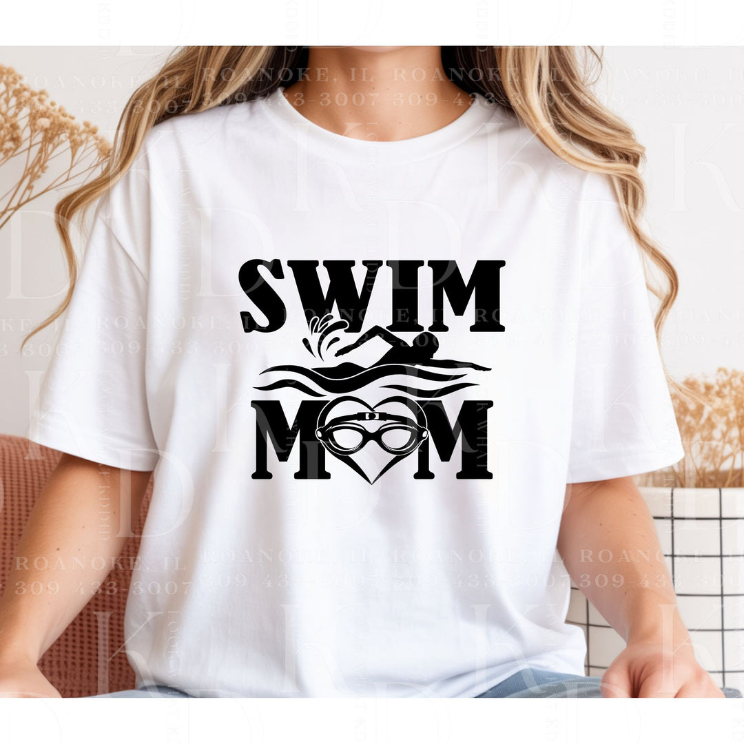 Swim Mom heart