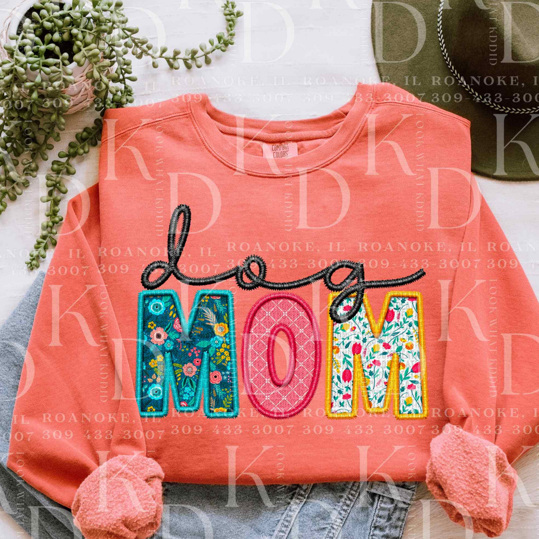 Dog Mom - Embroidered Letters