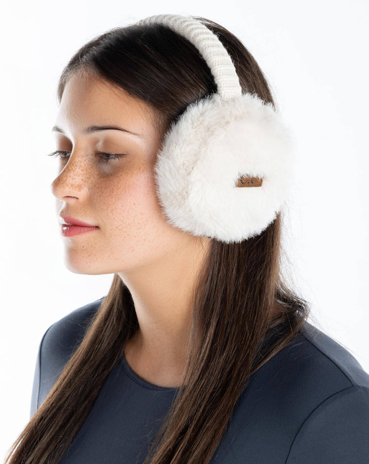 Adjustable Earmuffs - Faux Mink Fur