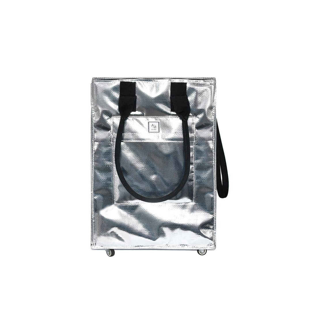 Foldable Rolling Shopping Bag with Neoprene Handle