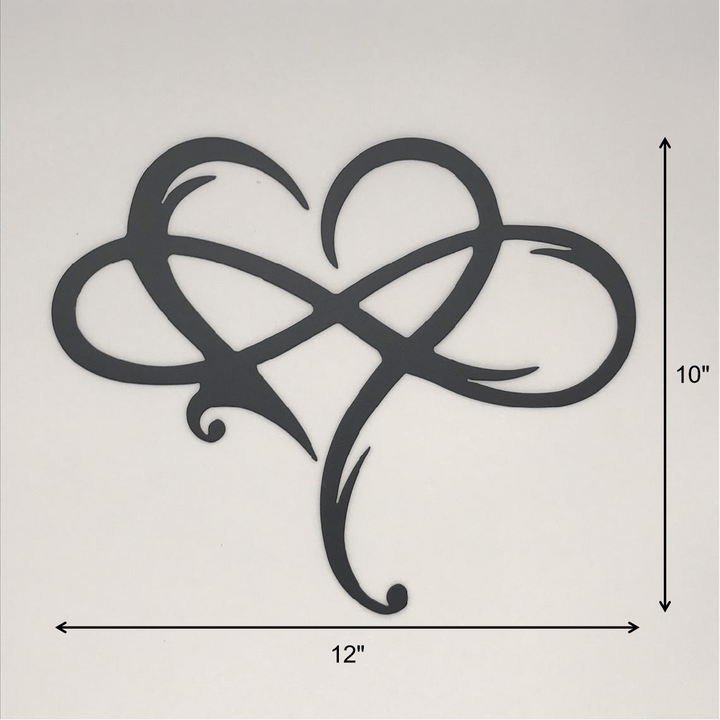Infinity heart-Metal Wall art