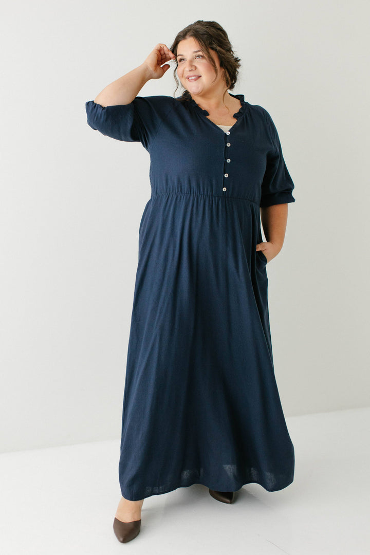 'Kenzi' Ruffle Detail Maxi Dress