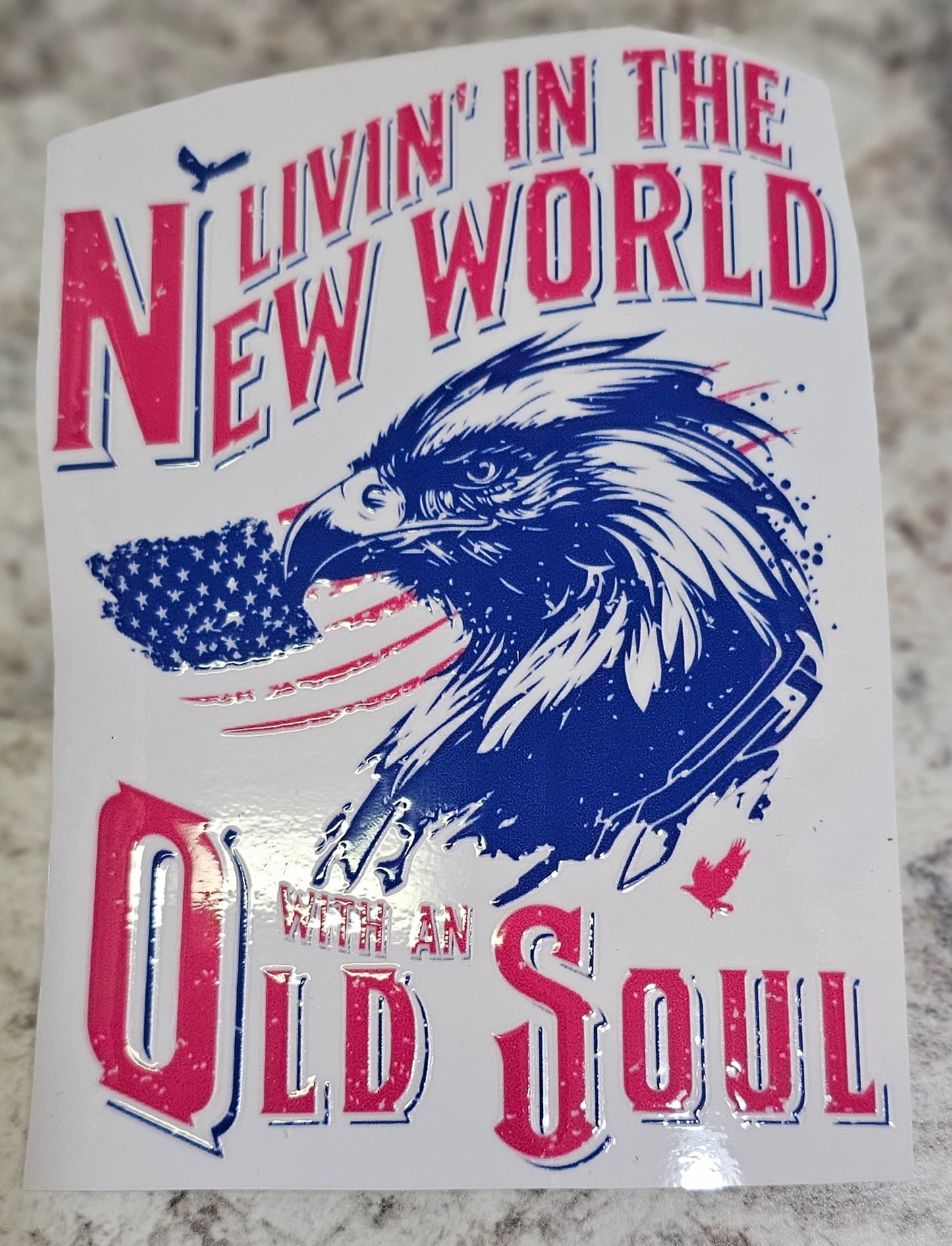 Eagle Old Soul Window Decal