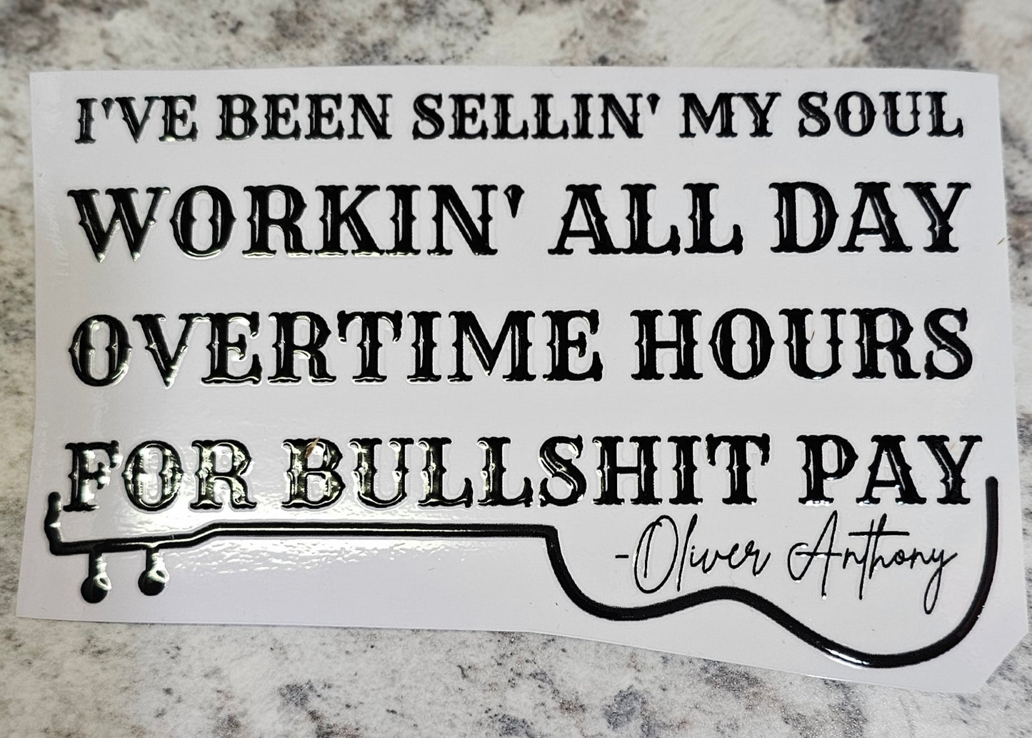 sellin' my soul Window Decal