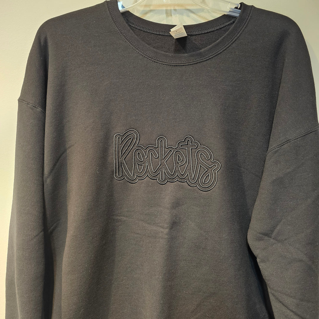 Bubble Rockets Embroidered Crewneck LG