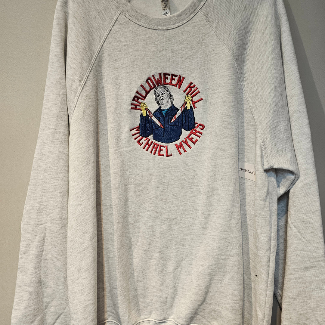 Michael Myers Halloween Embroidered Crew 3xl