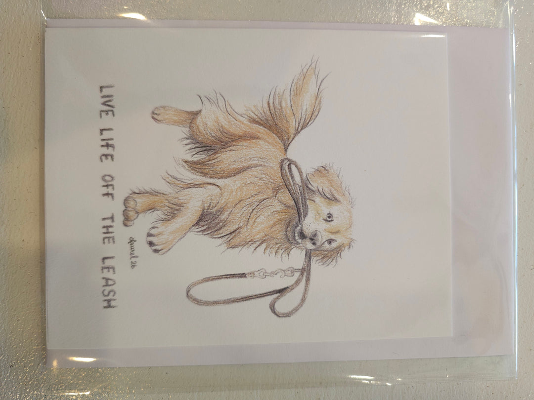 Live Life Of The Leash Card
