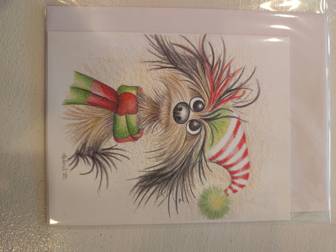 Quirky X-Mas dog Card