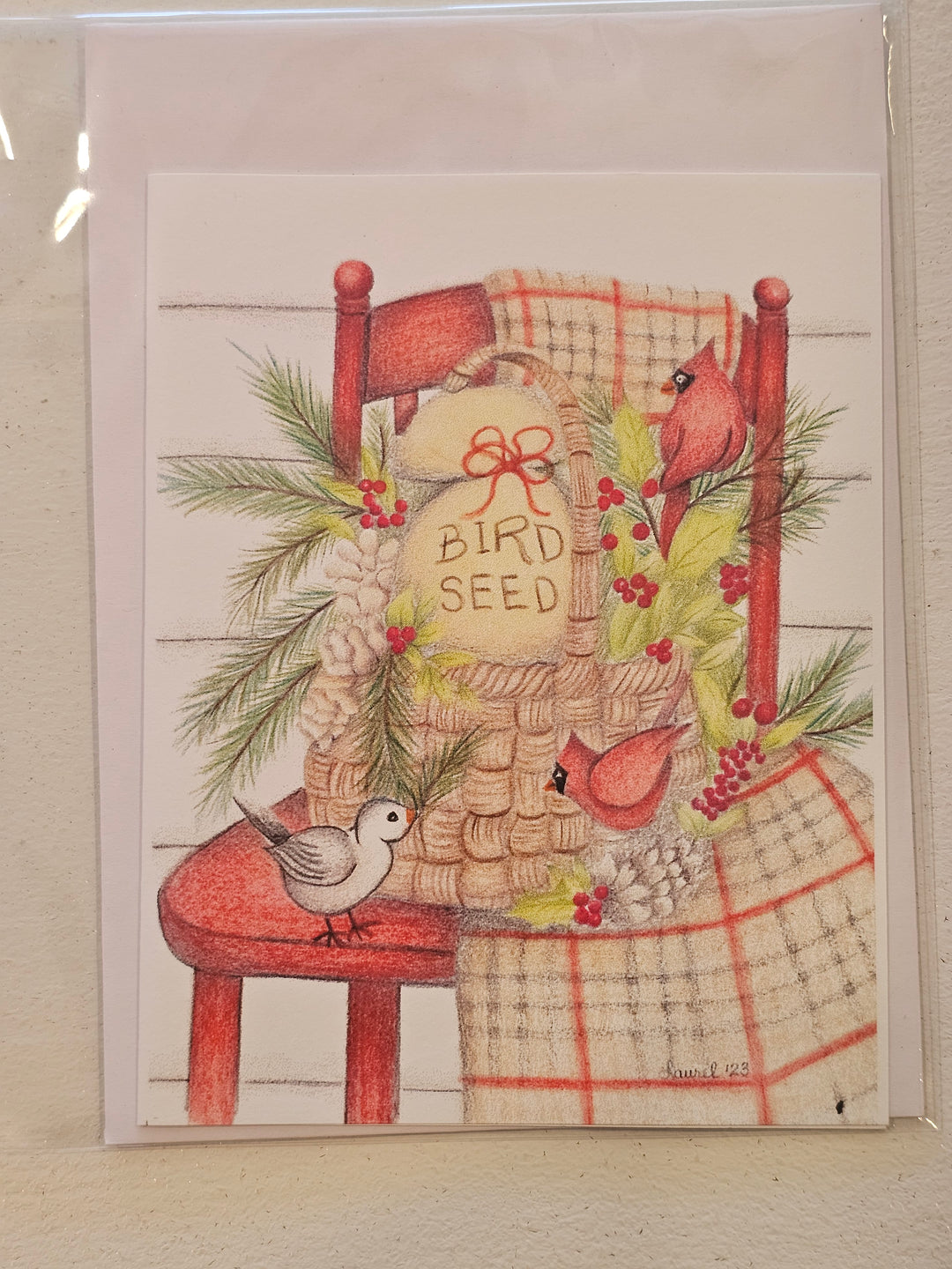 Cardinal Bird Seed Card