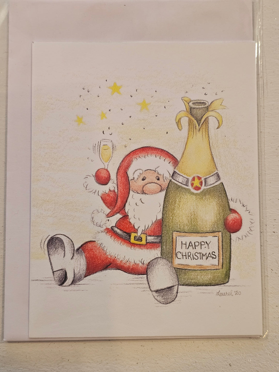 Champaign Santa Card