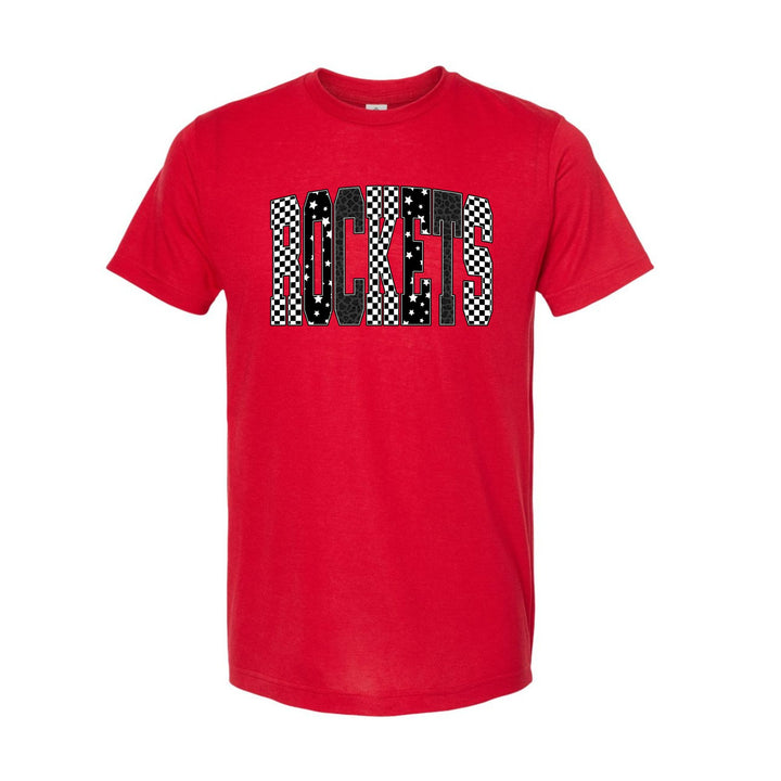 #139- Rockets black checkered shirt