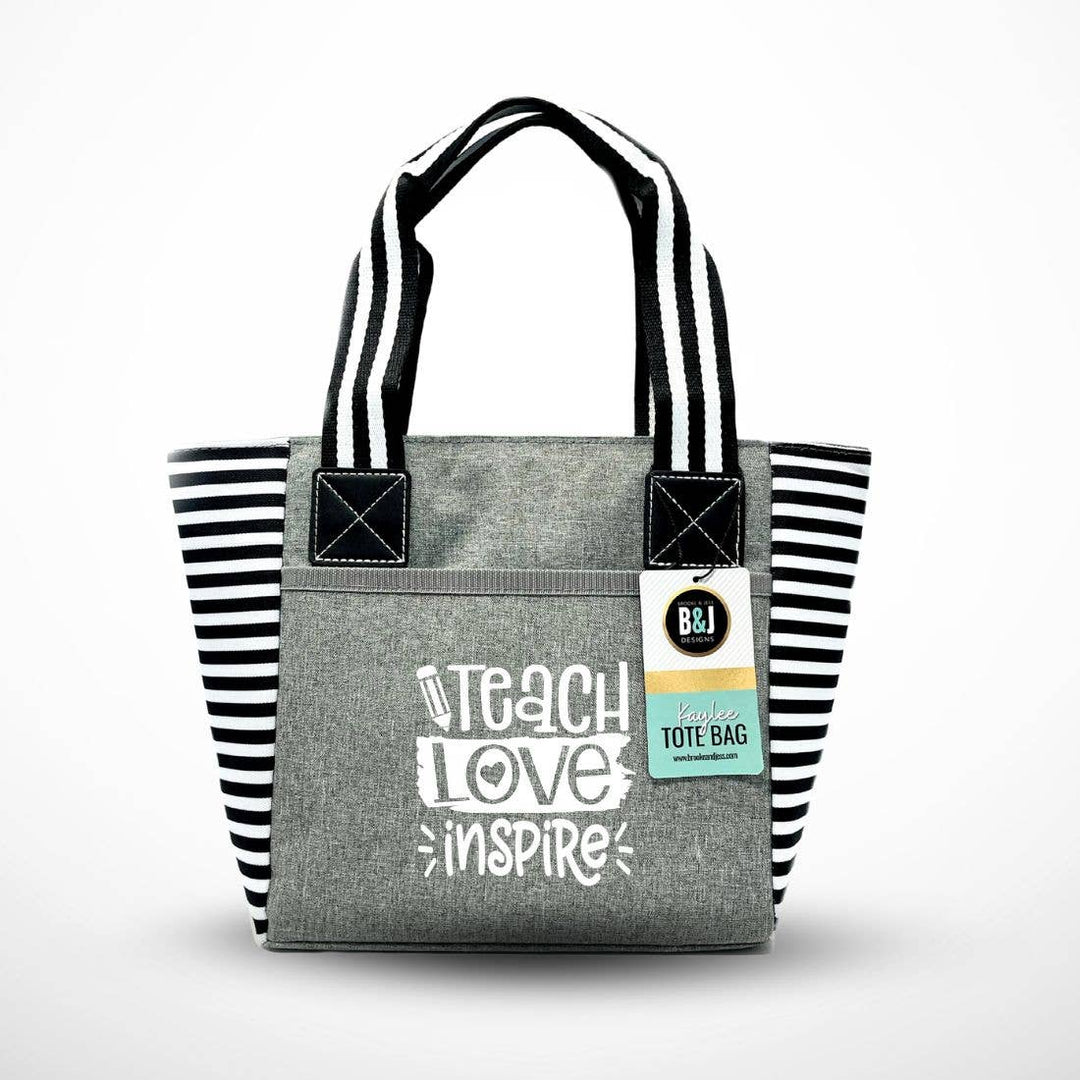Trendy Insulated Zippered Lunch Tote with Accessory Pockets