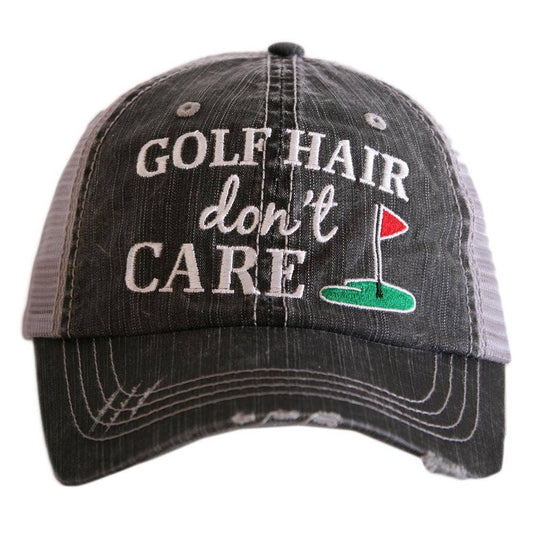 Golf Hair Don't Care Trucker Hats