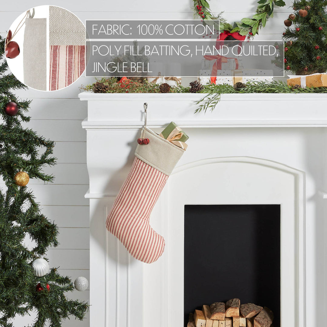 Sawyer Mill Red Ticking Stripe Stocking