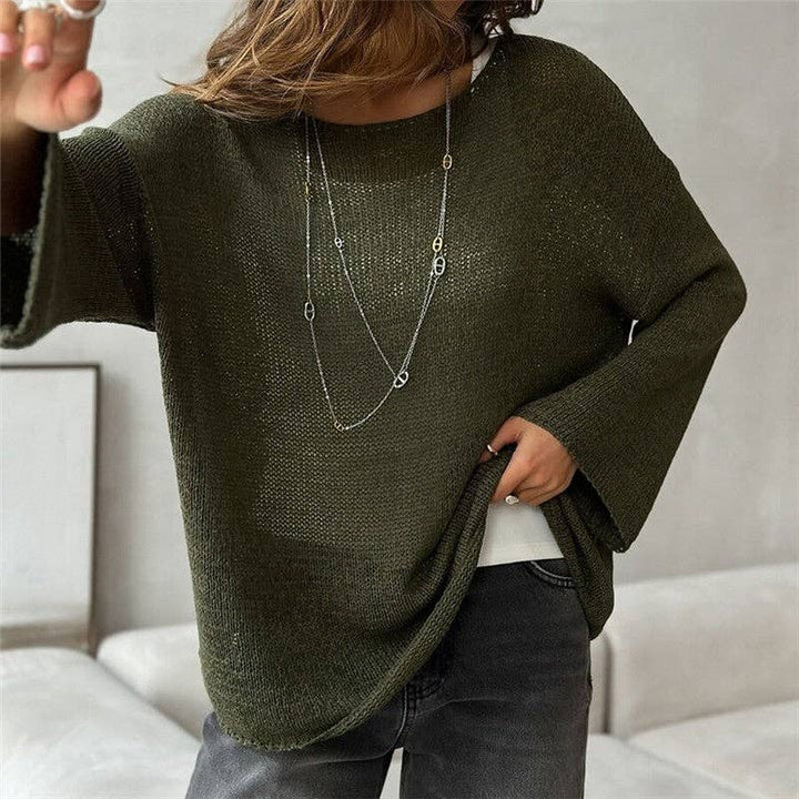 Knit Lace Long Sleeve Top