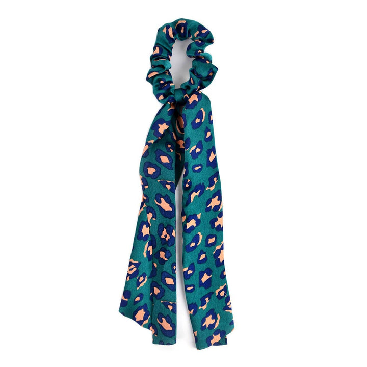 Cheetah Print Scrunchie Ribbon Hair Tie