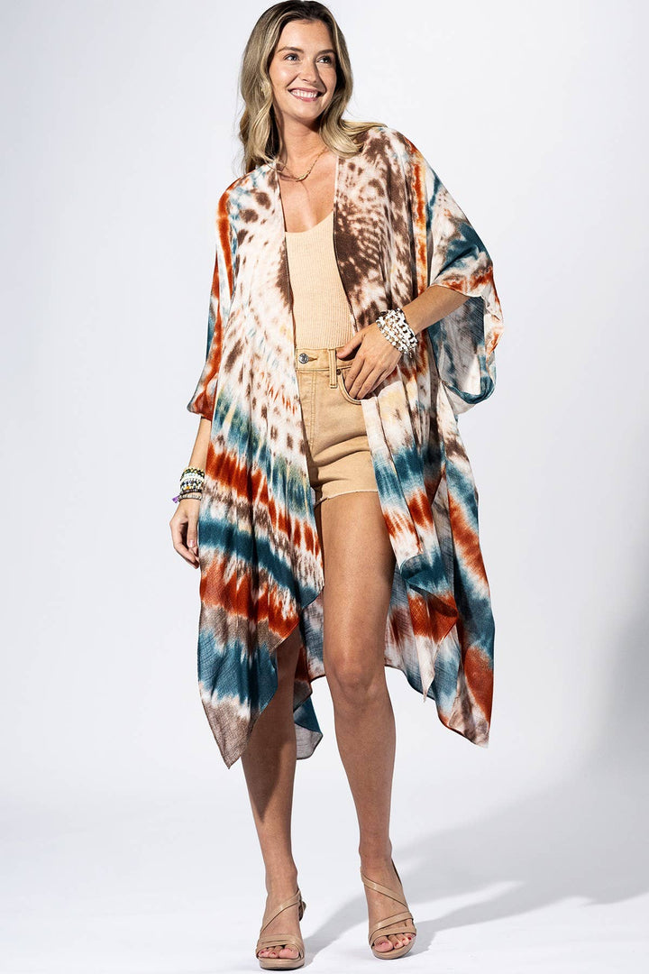Sunburst Tie-Dye Kimono