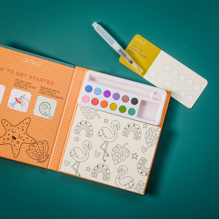 Watercolor Book and Paint Set- A Day at the Beach