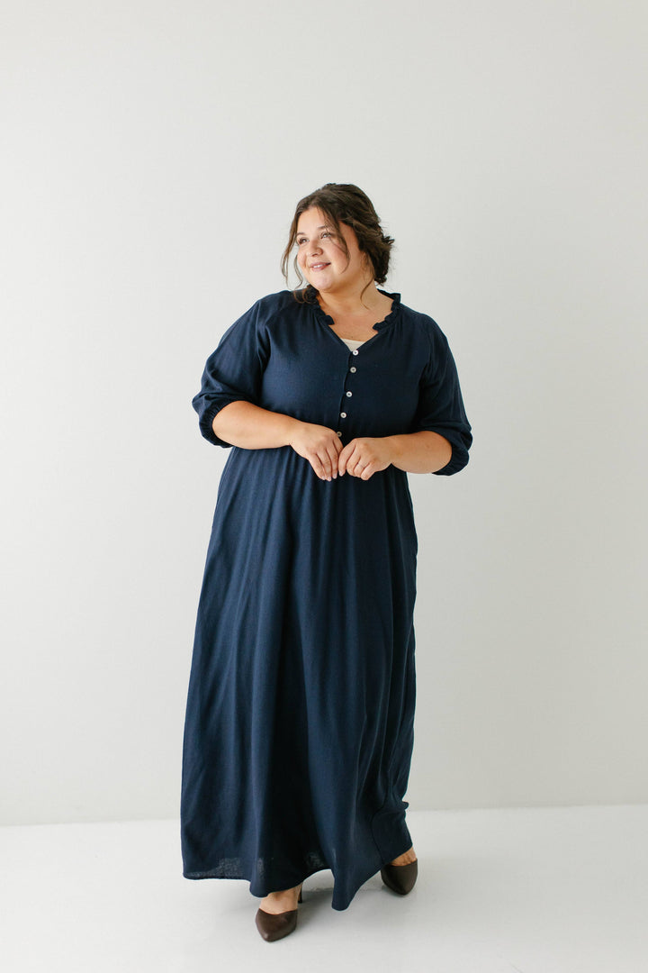 'Kenzi' Ruffle Detail Maxi Dress