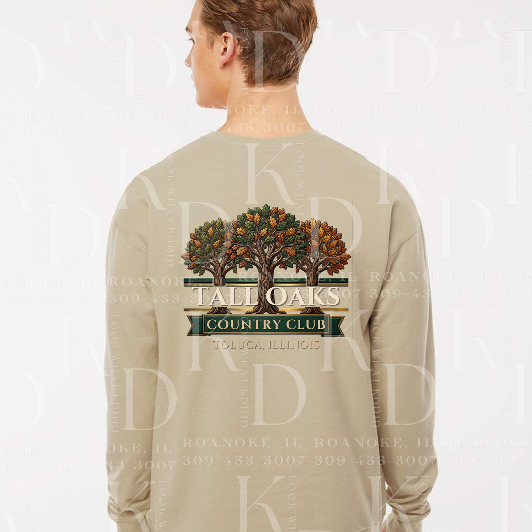 Tall Oaks Printed Crewneck