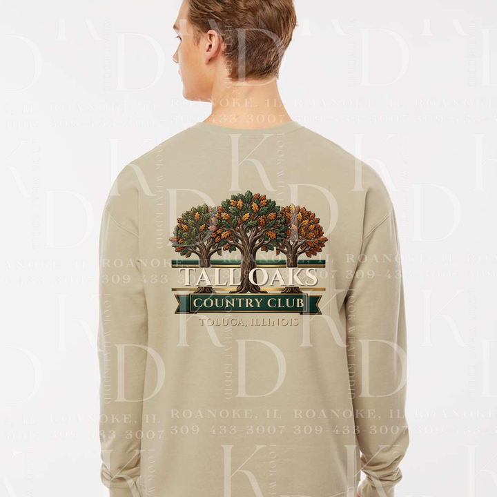 Tall Oaks Printed Crewneck