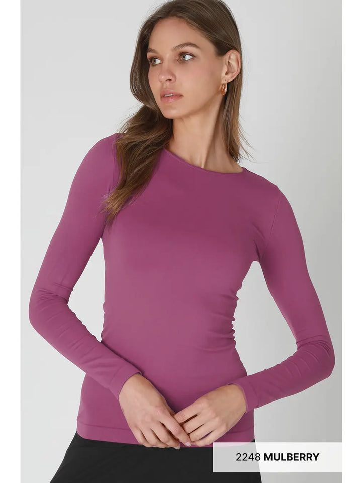 Longsleeve crewneck top