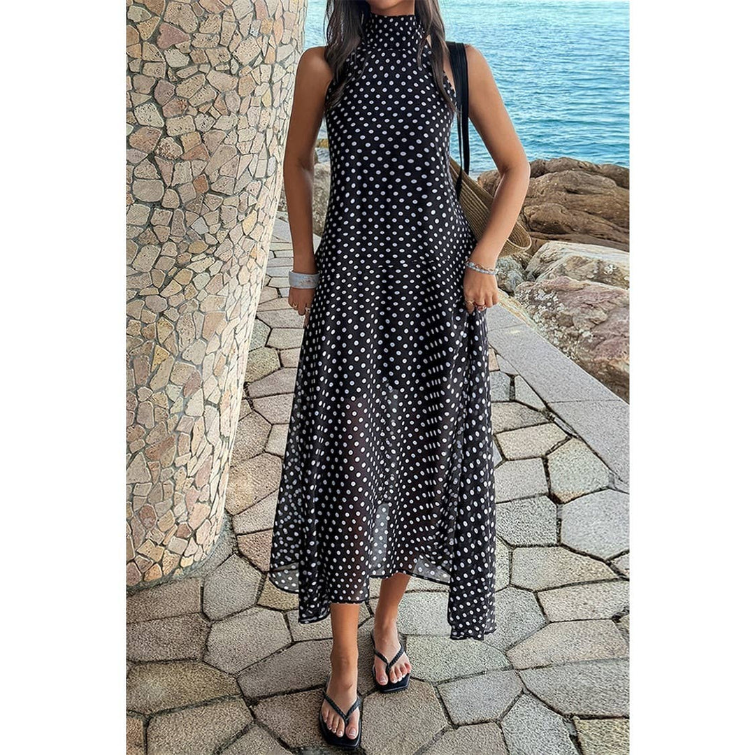 Halter Polka Dot Tulle Dress