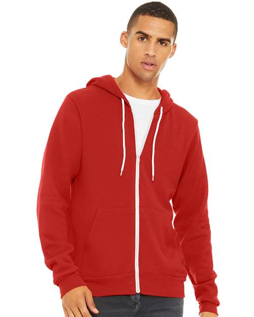 Unisex Sponge Fleece Full-Zip Hoodie Sweatshirt
