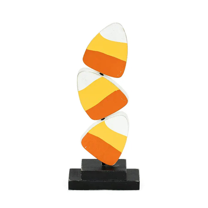 Candy corn wooden decor