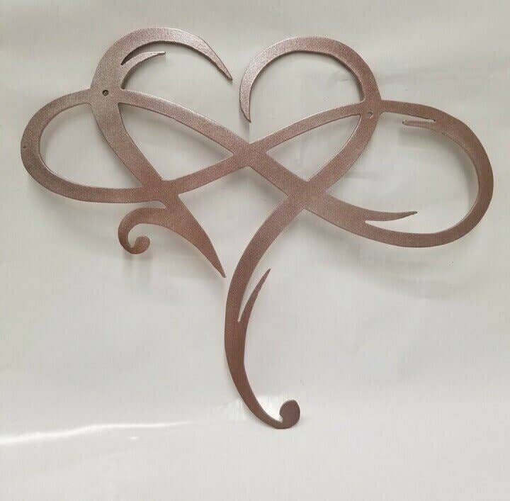 Infinity heart-Metal Wall art