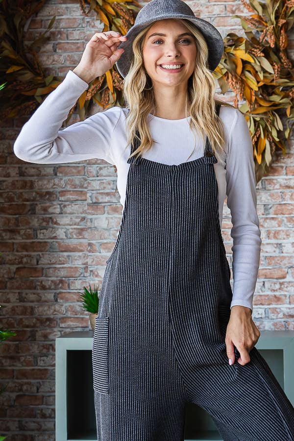 Ribbed Overalls