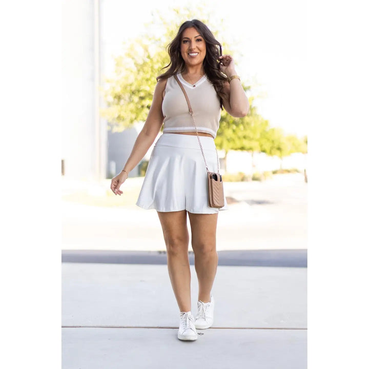 the Wendy - White Skort