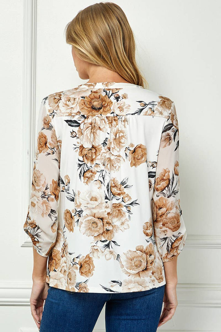 VERONA V NECK BLOUSE