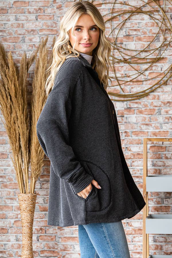 Ribbed Shacket