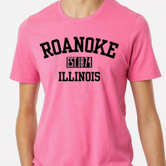 Roanoke  IL 150th year Celebration Varsity T-Shirts