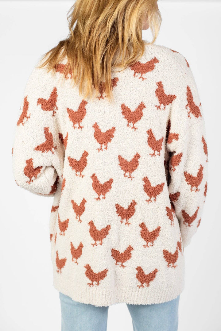 Western Chicken Luxe Cardigan
