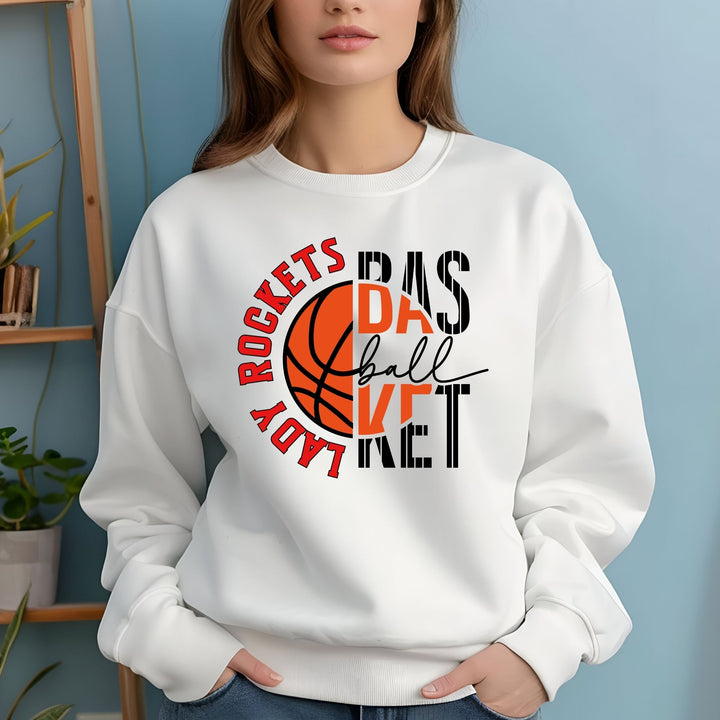 Lady Rockets Basketball mashup shirt