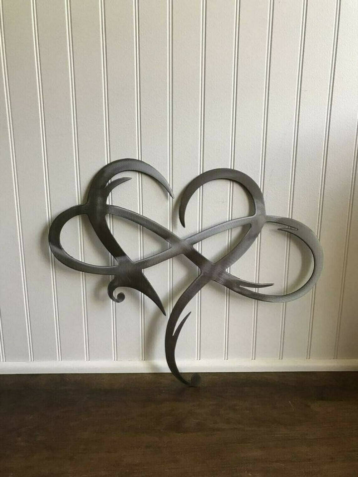 Infinity heart-Metal Wall art