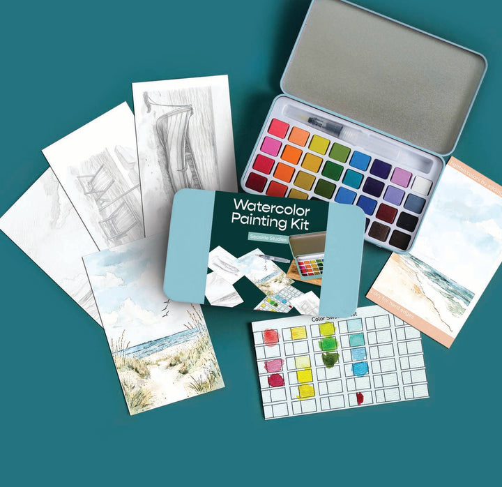 Seaside Studies watercolor painting kit