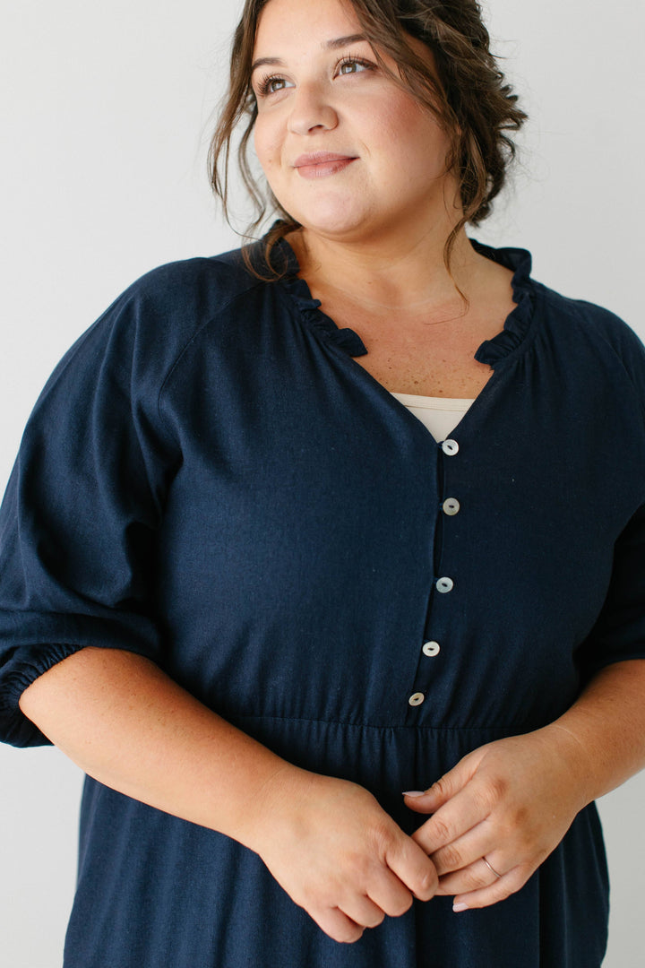 'Kenzi' Ruffle Detail Maxi Dress