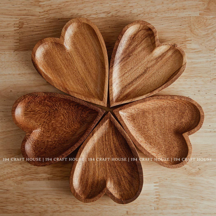 Heart Wooden Tray