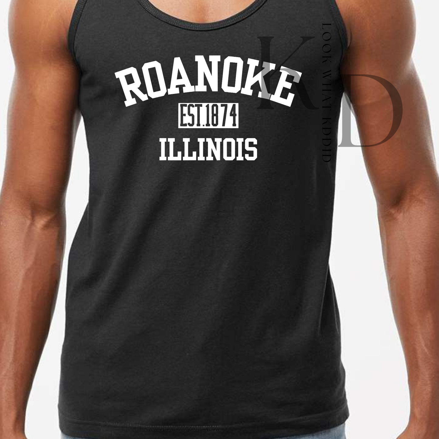 Roanoke  IL 150th year Celebration Varsity Tank Tops