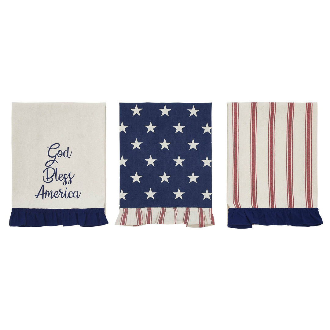 Hatteras Stars GBA Ruffled Tea Towel