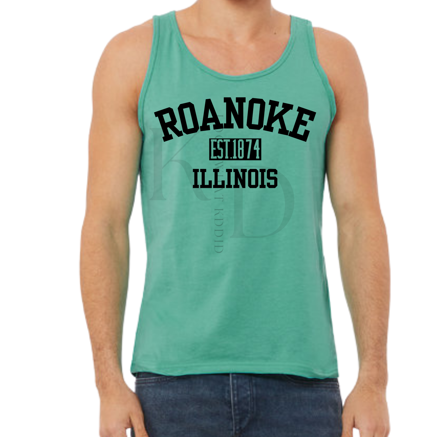 Roanoke  IL 150th year Celebration Varsity Tank Tops