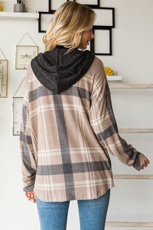 Plaid Hooded Flannel