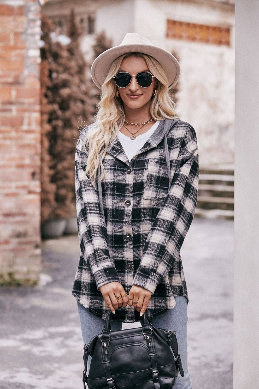 Black Plaid Shacket